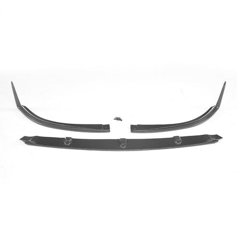 Front Bumper Lip Spoiler Splitters for Mercedes-Benz C Class W205 C205 C63 AMG Coupe 2 Door 2015 - 2019 Carbon Fiber and FRP