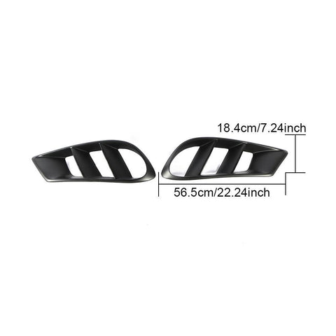 W218 CLS Matt Black Front Bumper Air Vent Outlet Cover Trim Mesh Grill Frame For Mercedes Benz cls 2014-2017