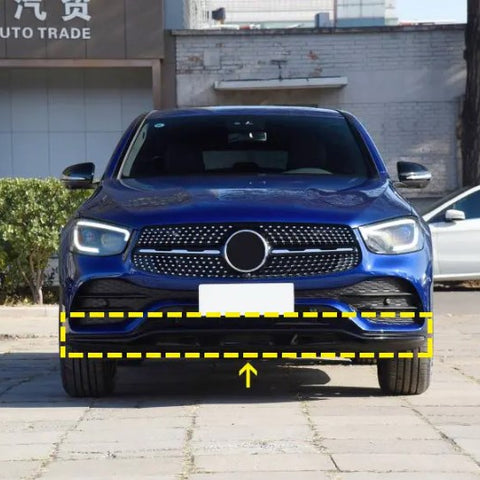 X253 Front Spoiler Lip Carbon Fiber for Mercedes Benz GLC300 GLC350 GLC43 Sport Utility 4-Door 2020