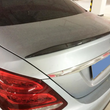 Carbon Fiber Rear Spoiler Lip Wing For Mercedes Benz W205 Spoiler C Class C180 C200 C250 C63 Sedan 4-Door 2015-2017