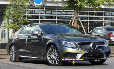 Mercedes Benz CLS W218 CLS550 Carbon Fiber Front Bumper Fog lamp Mesh Grill Air Vents Cover Trim