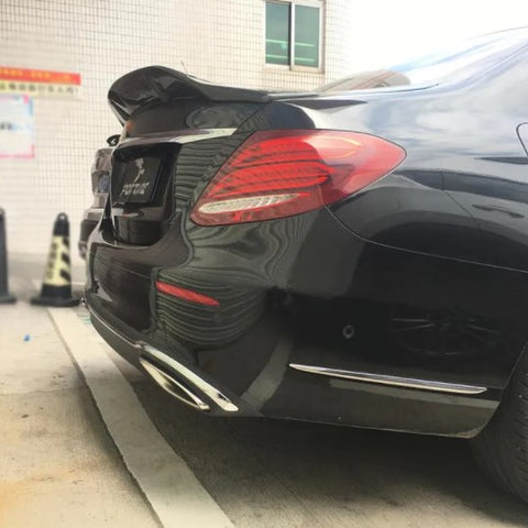Carbon Fiber W213 Trunk Lid Spoiler for Mercedes Benz E200 E350 E63 AMG Sedan 2016-2019