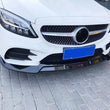 Painted Black ABS NEW C-Class W205 Front Lip Splitter for Mercedes Benz W206 C300 Sport 2019 2018