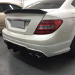 Rear Trunk Spoiler Wing Lip for Mercedes-Benz C-Class W204 C180 C200 C250 C300 C63 AMG Coupe 2008 - 2014 Carbon Fiber