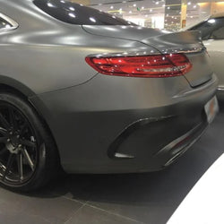 Carbon Rear Bumper Fins for Mercede s Ben z S-Class S500 S550 S63 S65 AMG Coupe14-18
