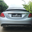 Mercedes Benz W205 C63 Sedan 4-door Carbon Fiber Rear Spoiler 2015-2017