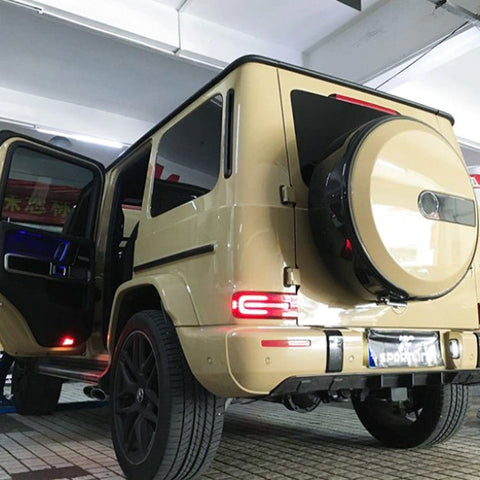 Carbon Fiber W463 G63 Rear Bumper Lip for Mercedes Benz G500 G550 G55 G63 AMG 2018 2019