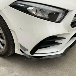 W177 Carbon Fiber Front Bumper lip Splitter For Mercedes Benz A class A220 Sport 2019
