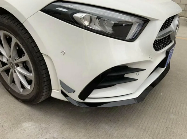 W177 Carbon Fiber Front Bumper lip Splitter For Mercedes Benz A class A220 Sport 2019