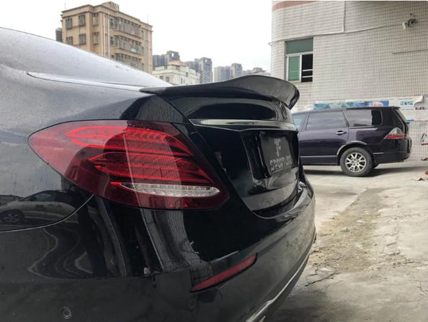 Carbon Fiber W213 Rear Ducktail Spoiler for Mercedes Benz E200 E350 E63 AMG Sedan 2016-2019 PSM Style