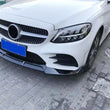 Painted Black ABS NEW C-Class W205 Front Lip Splitter for Mercedes Benz W206 C300 Sport 2019 2018