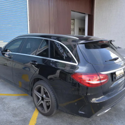 Carbon Fiber Rear Roof Spoiler Window Wing for Mercedes-Benz C Class S205 Wagon Hatchblack 4 Door 15-18 Not for AMG
