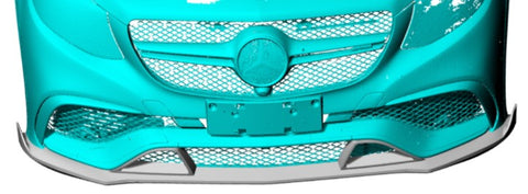 W166 GLE63 Front Bumper Lip Carbon Fiber for Mercedes Benz GLE63 AMG S Sport Utility 4-Door 2016-2019