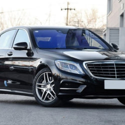 Front Bumper Lip Spoiler for Mercedes-Benz S Class S400L S500L S600L 4 Door Sport 2014 - 2017 Carbon Fiber Front Bumper Lip