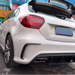Rear Bumper Air Vent Trim Dam Fender Cover Canards For Mercedes-Benz A Class W176 A180 A200 A250 Sport A45 AMG Carbon Fiber