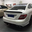 Rear Trunk Spoiler Wing Lip for Mercedes-Benz C-Class W204 C180 C200 C250 C300 C63 AMG Coupe 2008 - 2014 Carbon Fiber