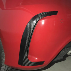 Carbon Fiber Auto Rear Bumper Vents Exterior Trims for Benz A-class W176 A45 AMG Bumper Only 2014 2015