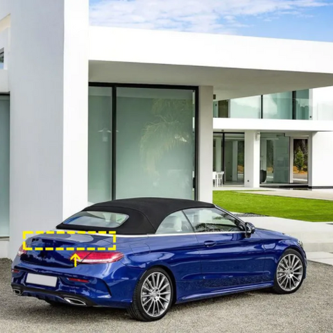 Rear Trunk Spoiler for Mercedes-Benz C-Class A205 C43 C63 AMG Convertible 2-Door 2015-2020