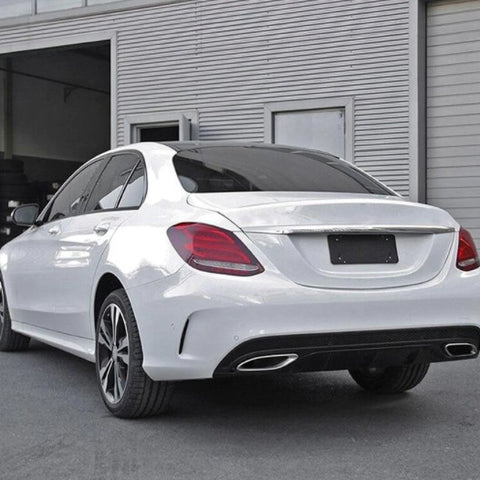 Carbon Fiber Rear Bumper Diffuser for Mercedes Benz W205 C63 Sport Bumper B Style 2015-2017